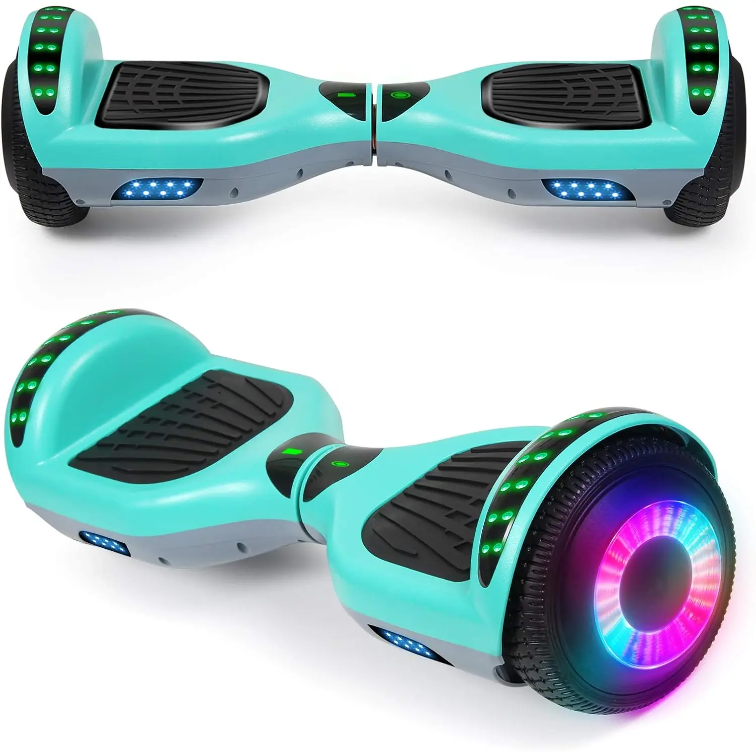 SISIGAD A12 Mixed Color Hoverboard, with Bluetooth and Colorful Lights Self Balancing Scooter - 1